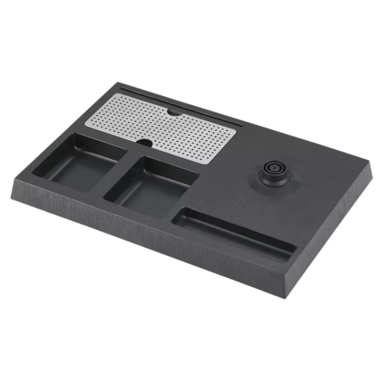 مجموعة غلاية فندقية من الفولاذ المقاوم للصدأ سعة 1.2 لتر مع قاعدة متعددة الوظائف