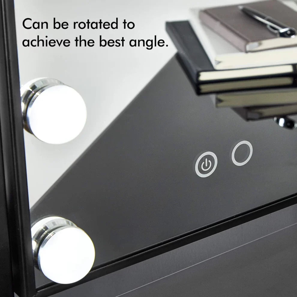 مرآة مكياج LED