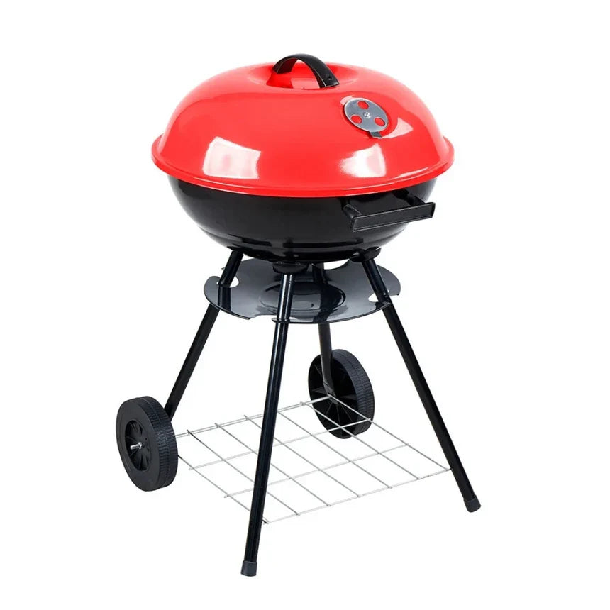 شواية محمولة للتخييم والمشي لمسافات طويلة مع غطاء للتدخين