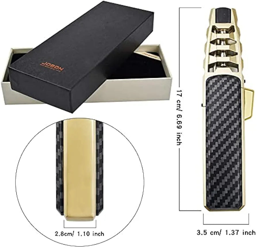 آمنة ومتينة】ولاعة شعلة المطبخ هذه مصنوعة من سبيكة الزنك والبلاستيك، والولاعة مزودة بقفل أمان لمنع الاشتعال العرضي،