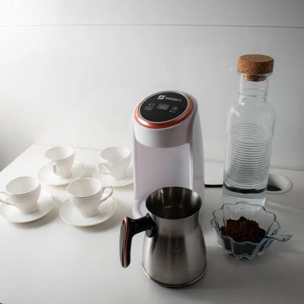 ماكينة تحضير القهوة التركية والماء الساخن وتسخين الحليب 3 في 1 من سايونا (Sayona 3-in-1 Turkish Coffee Maker)