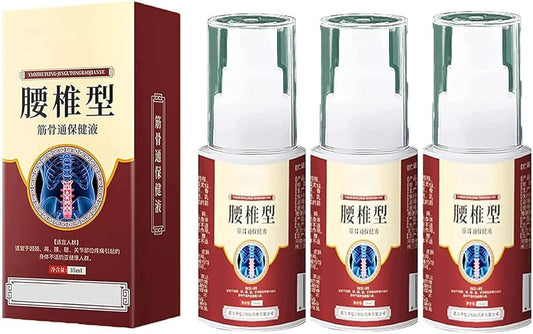 Supwell Lumbar Spine Cold Gel Spray, Back Pain Relief Products, Sciatica Pain Relief,Lower Back Pain Relief, Pain Relief Spray for Neck, Shoulder, Waist, Legs, and Joints (3pcs)