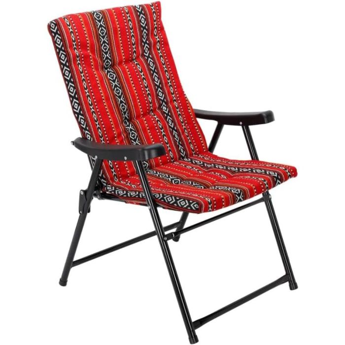 كرسي تخييم سدو قابل للطي مع مساند للذراعين للرحلات والكشتات (Sadu Folding Camping Chair)