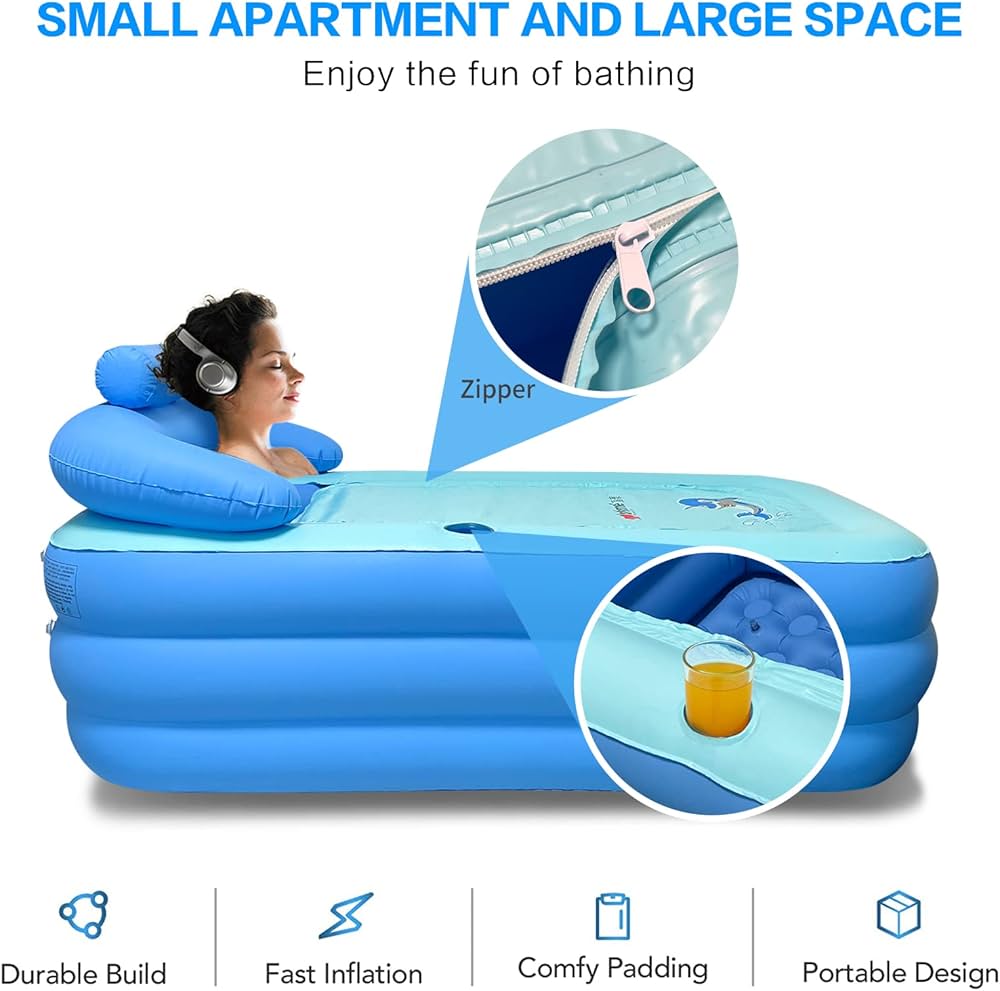 حوض استحمام سبا قابل للنفخ 160 × 84 × 64 سم