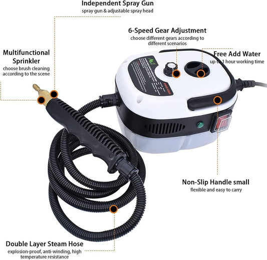 2500W Portable Handheld Steam Cleaner High Temperature Steam Cleaning Machine