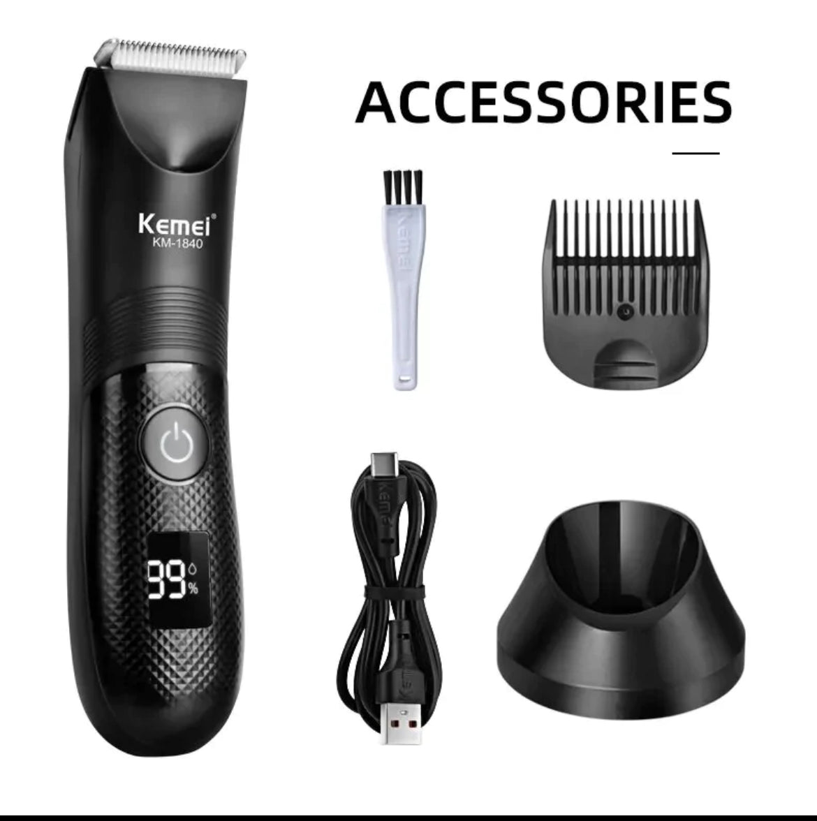 ماكينه شعره كيمي بشاشه ديجيتال للمناطق الحساسه الجديده كليآ