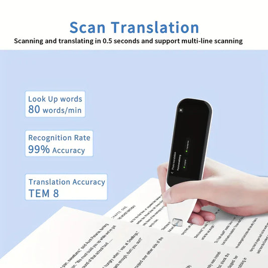 Portable Scanning Pen for Smart Translation with Instant Voice Translation in 112 Languages