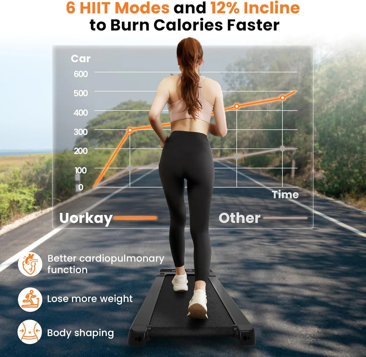 جهاز المشي بلاك بول مع انحدار تلقائي بنسبة 12%