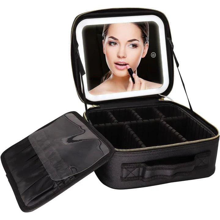 حقيبة مكياج مضيئة للرحلات والسفر