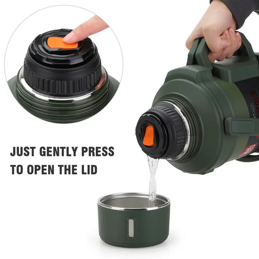 DKADI KD9062 Double Wall Insulated Large Vacuum Flasks Bottle (2.5 or 3 or 3.5 Liters)