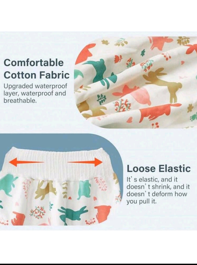 One Piece Waterproof Leakproof Reusable Breathable Toilet Training Pants for Kids, Made of Soft and Comfortable Material, Suitable for Baby Shower Decorations and Family Gifts
