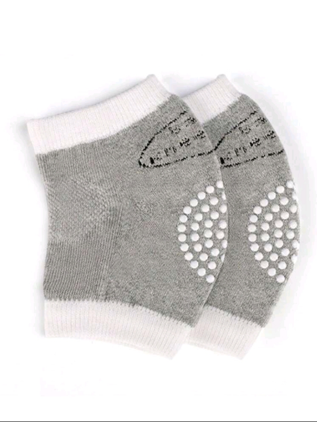 Two pieces of knee and elbow pads for crawling babies, padded anti-slip protection for toddlers' knees