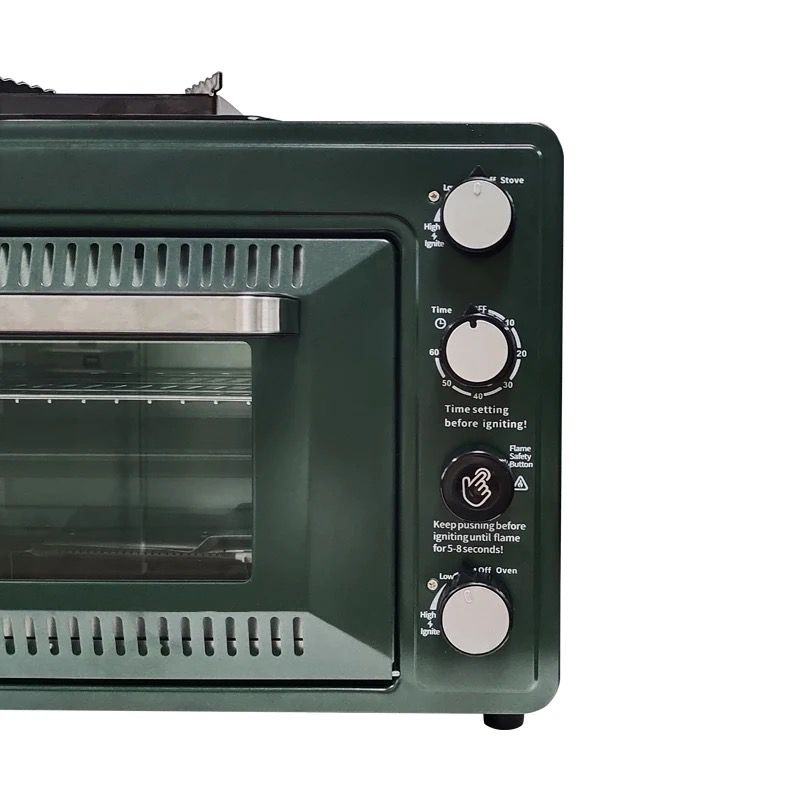 موقد غاز وموقد تخييم محمول 2 في 1 من سومو مع مقبض للتحكم في الحرارة قابل للتعديل، سعة 25.2 لتر