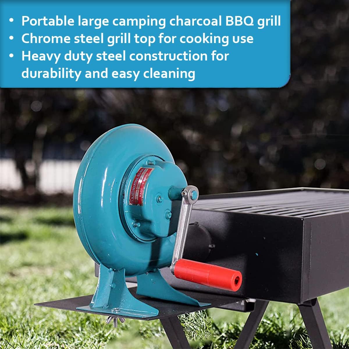 مشط العشب، مرن، مصنوع من الكربون، احترافي، مع مروحة/مروحة مدمجة