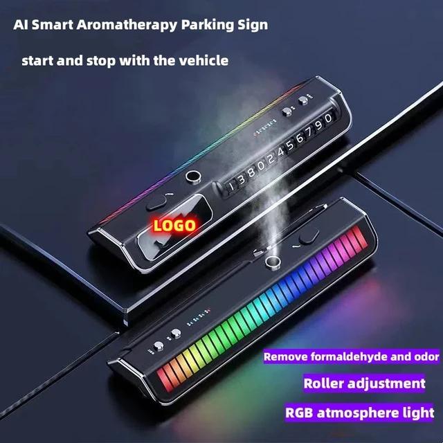 فواحة ذكية مع لوحة أرقام للجوال مع إضاءة RGB ملونة وتفاعلية مع إيقاع الصوت