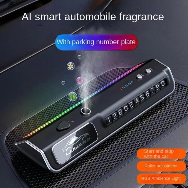 فواحة ذكية مع لوحة أرقام للجوال مع إضاءة RGB ملونة وتفاعلية مع إيقاع الصوت