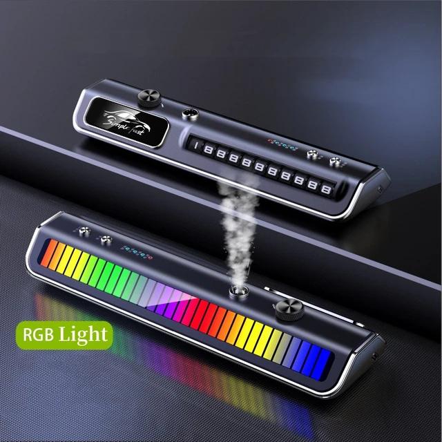 فواحة ذكية مع لوحة أرقام للجوال مع إضاءة RGB ملونة وتفاعلية مع إيقاع الصوت