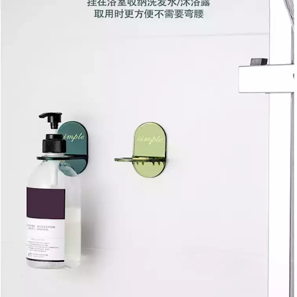 رف جل الاستحمام، منظم رف تخزين الحمام، معقم اليدين، حامل الشامبو