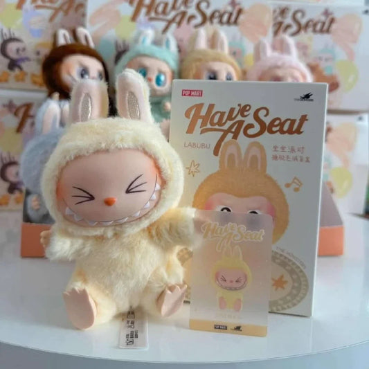 Limited Offer! 4 Labubu Have A Seat Toys (Random Characters) in One Exciting Pack