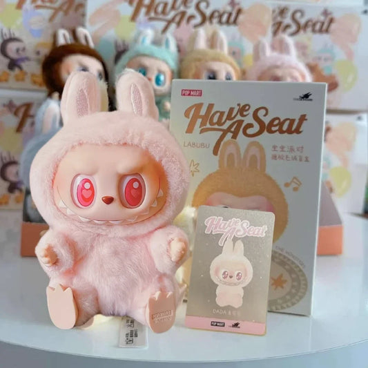 Limited Offer! 4 Labubu Have A Seat Toys (Random Characters) in One Exciting Pack
