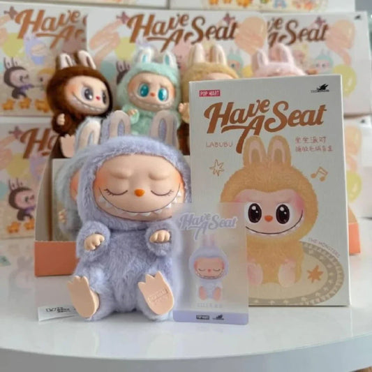 Limited Offer! 4 Labubu Have A Seat Toys (Random Characters) in One Exciting Pack