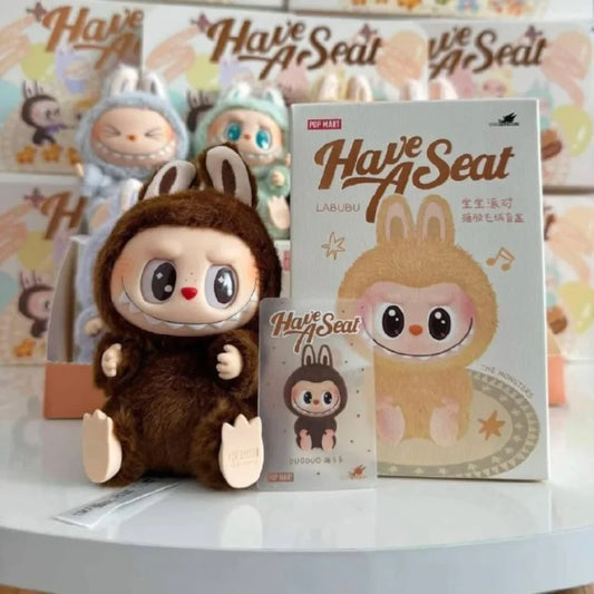 Limited Offer! 4 Labubu Have A Seat Toys (Random Characters) in One Exciting Pack