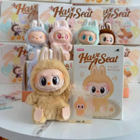Limited Offer! 4 Labubu Have A Seat Toys (Random Characters) in One Exciting Pack