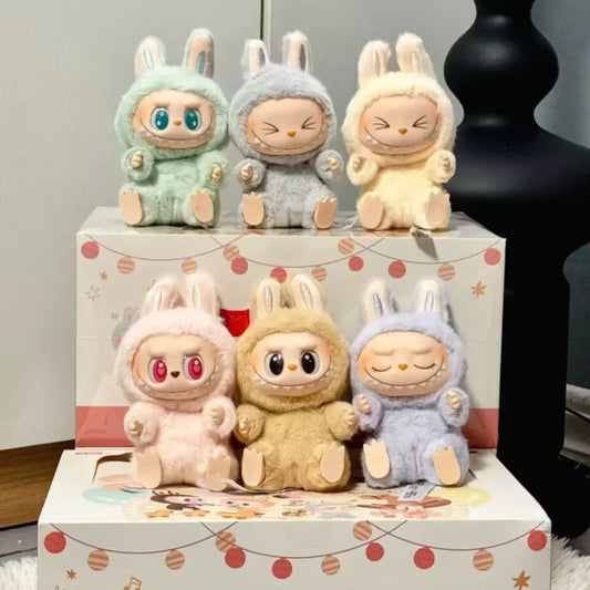 Limited Offer! 4 Labubu Have A Seat Toys (Random Characters) in One Exciting Pack