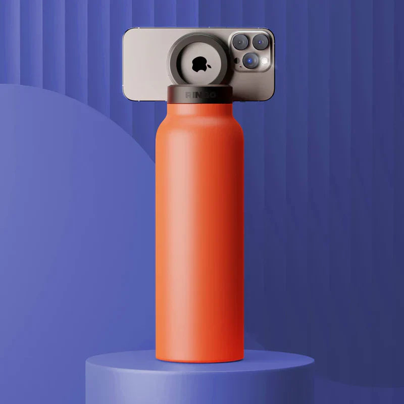 زجاجة مياه رينجو 32 أونصة بغطاء لولبي / حلقة معززة