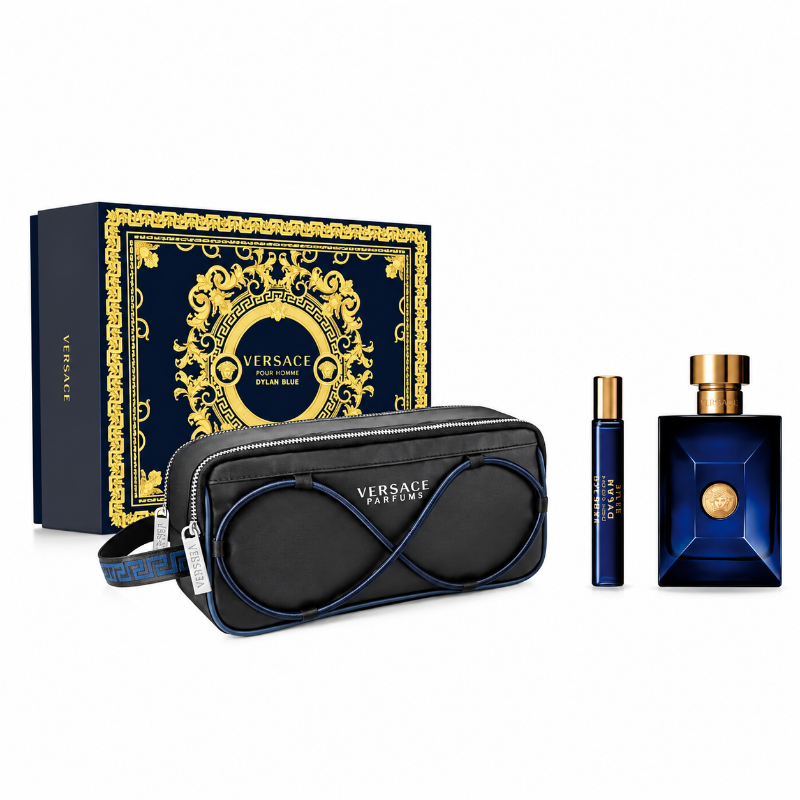 عطر Versace - Dylan Blue أو دي تواليت للرجال Set - 3pcs