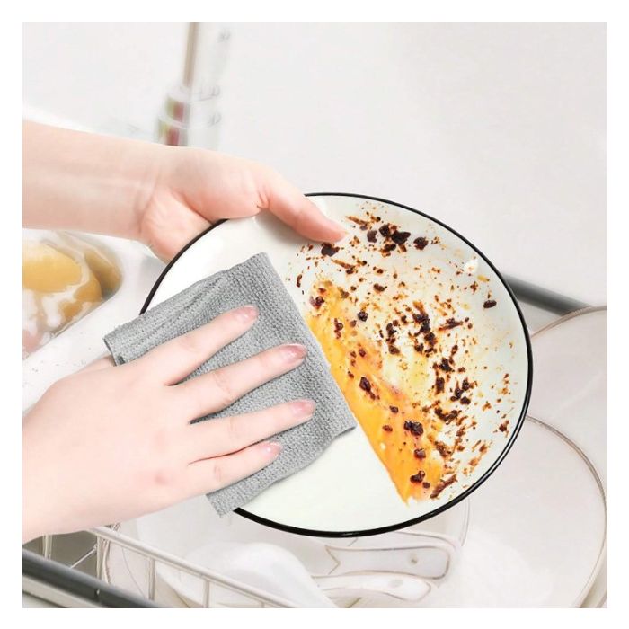 مناشف تنظيف منزلية من الألياف الدقيقة (عبوة من 20 قطعة)