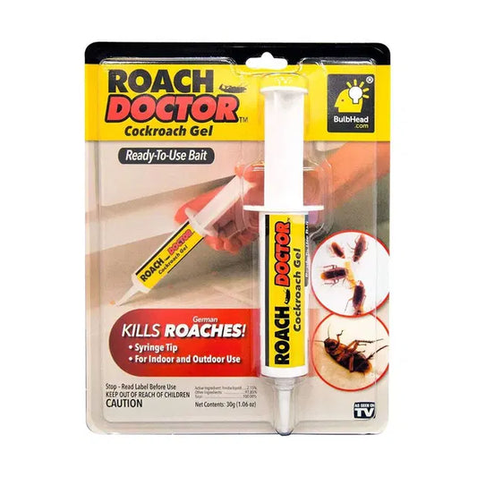 Ready-To-Use Cockroach Gel From Dr. Roach Effectively Eliminates Cockroaches Both Inside Your Home and In Your Garden