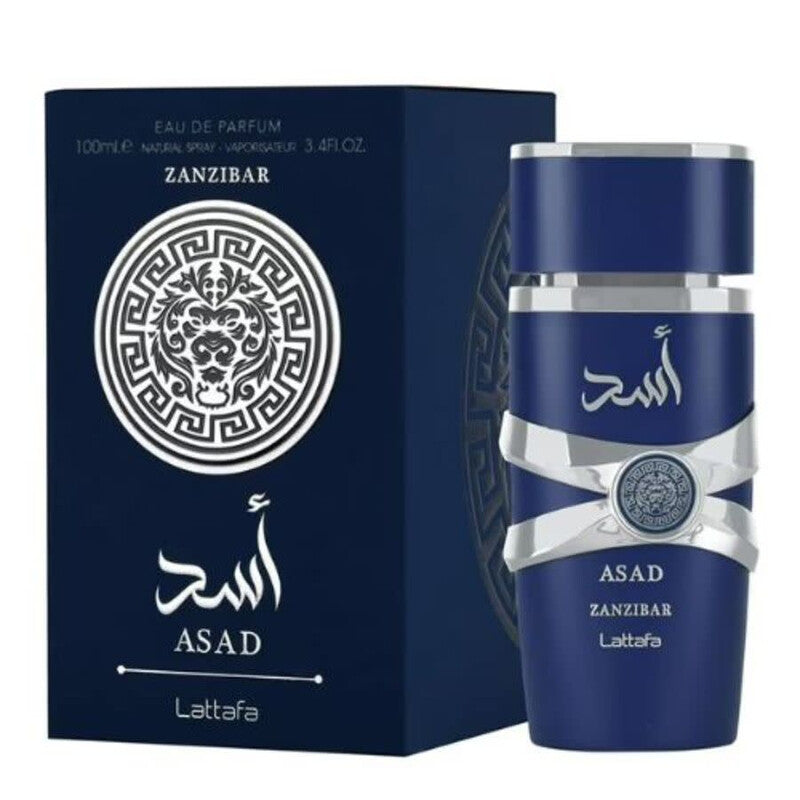 عطر Lattafa - Asad Zanzibar أو دي بارفان للرجال - 100ml