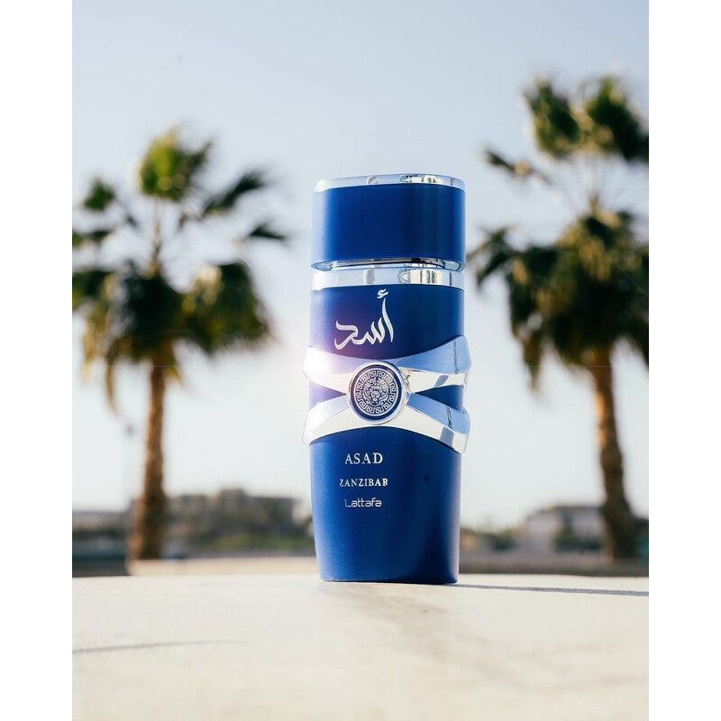 عطر Lattafa - Asad Zanzibar أو دي بارفان للرجال - 100ml
