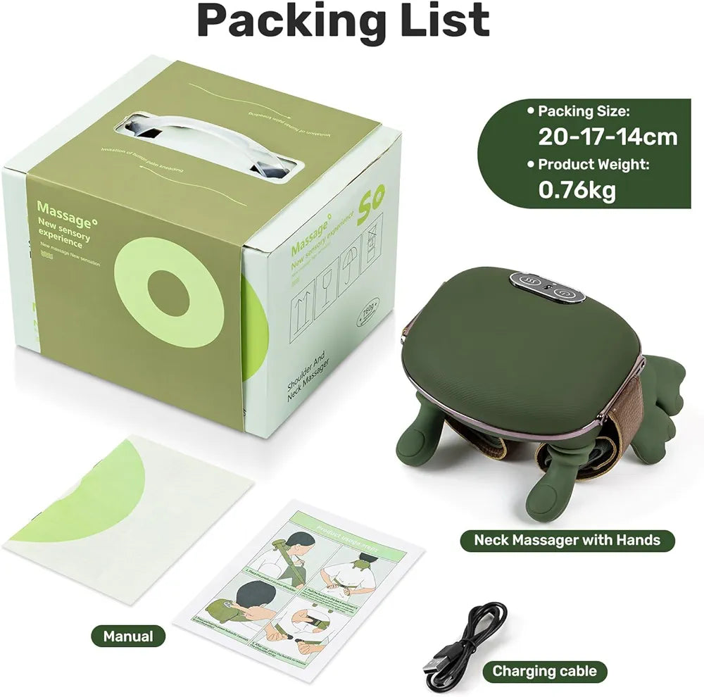 جهاز مساج ذكي قابل للارتداء لتخفيف آلام الرقبة والعضلات