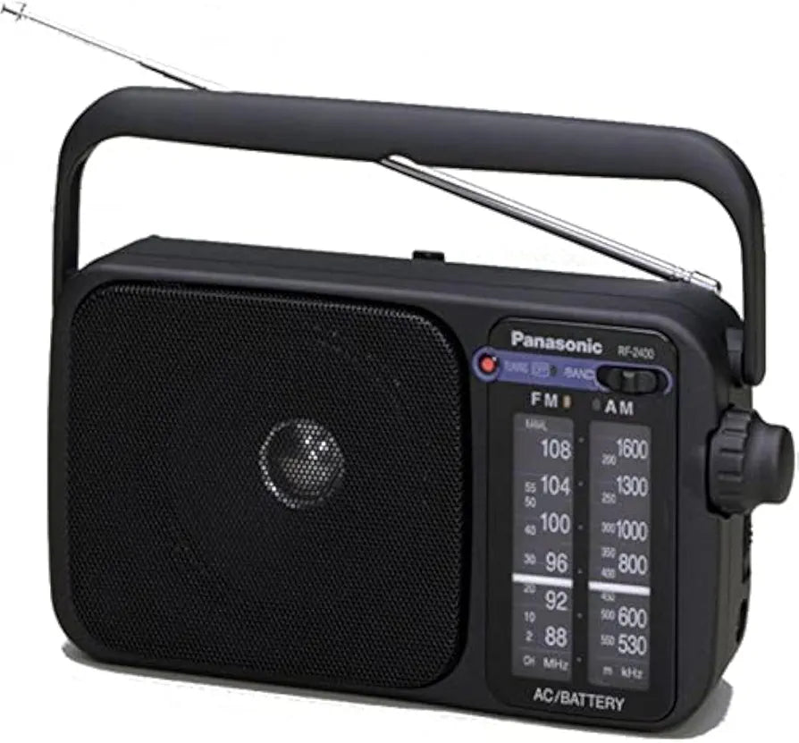 راديو محمول باناسونيك FM/AM مع موالف RF-2400D أسود