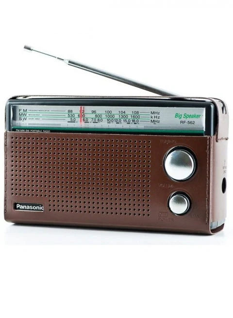 📻 راديو باناسونيك موديل RF-562DD2 الأصلي – صوت واضح وجودة يعتمد عليها. يدعم FM / MW / SW لالتقاط المحطات بسهولة وباستقبال قوي.