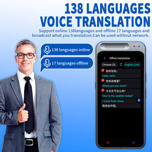 AI Voice Translator Z6 – Supports 138 Languages
