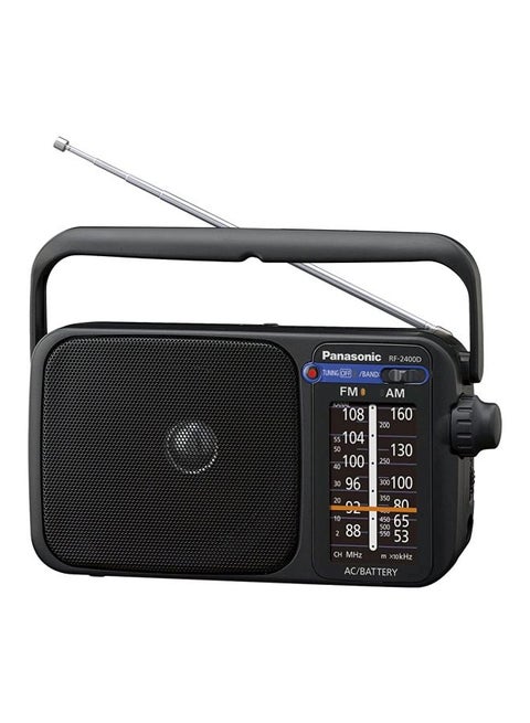 راديو محمول باناسونيك FM/AM مع موالف RF-2400D أسود
