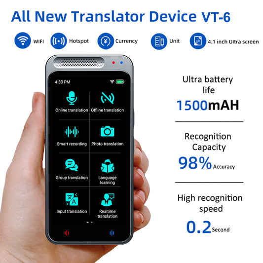 AI Voice Translator Z6 – Supports 138 Languages