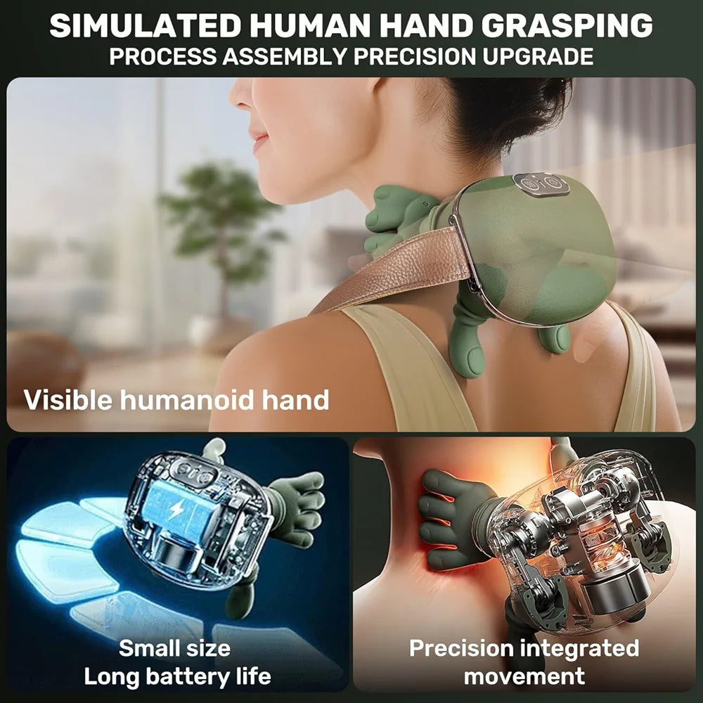 جهاز مساج ذكي قابل للارتداء لتخفيف آلام الرقبة والعضلات