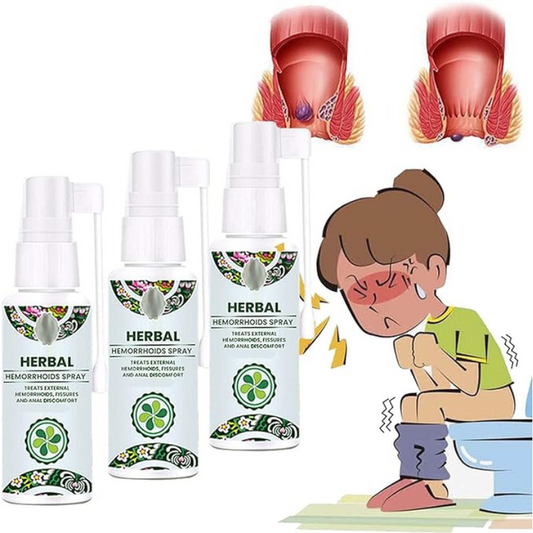 LCYJIA Natural Herbal Hemorrhoids Spray- External and Internal Hemorrhoids Treatment with 100% Natural Herbal Extracts (3PCS)