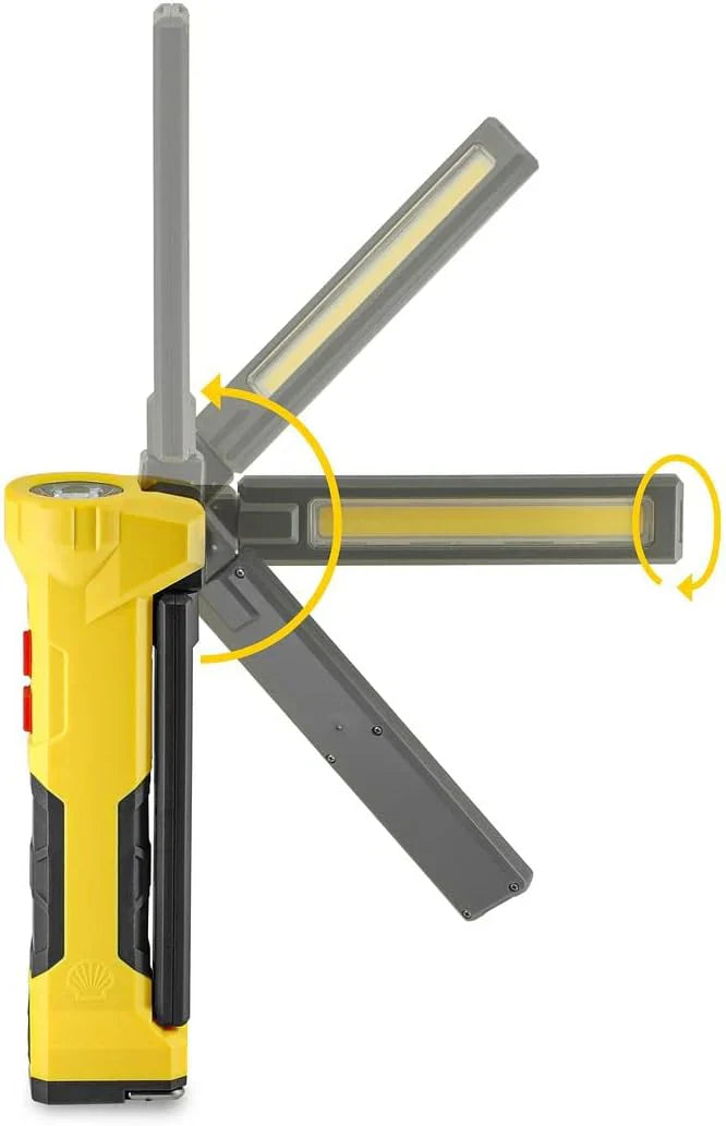 مصباح عمل/كشاف LED قابل لإعادة الشحن من Shell SF126 مع بنك طاقة 5000 مللي أمبير/ساعة