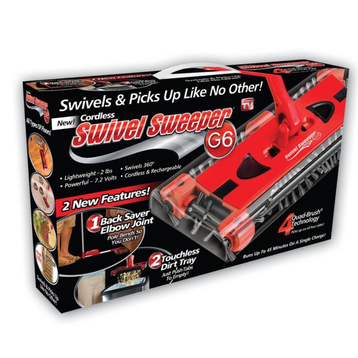 مكنسة دوارة G6 قابلة لإعادة الشحن والطي